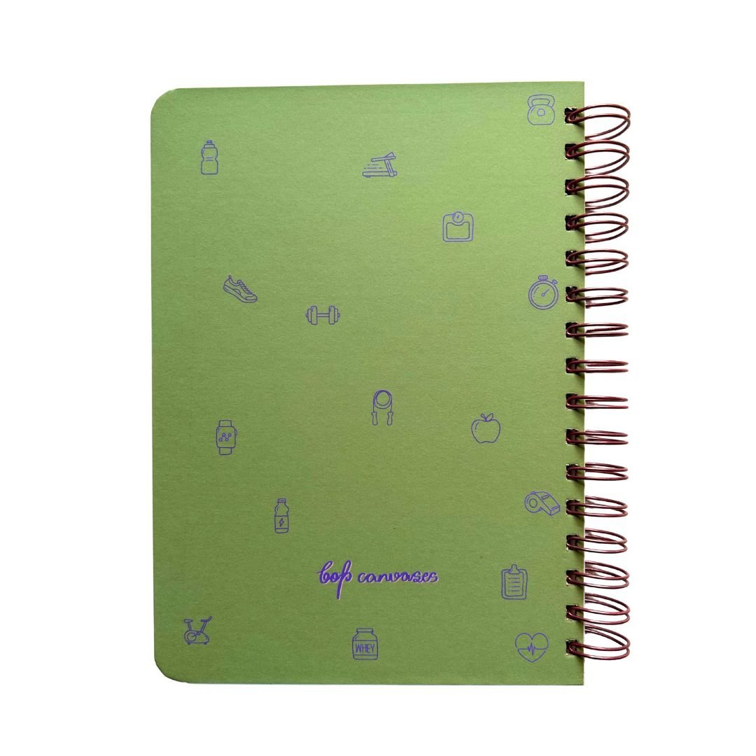 Fitness Journal - Mindset is everything | Green - Bop Canvases