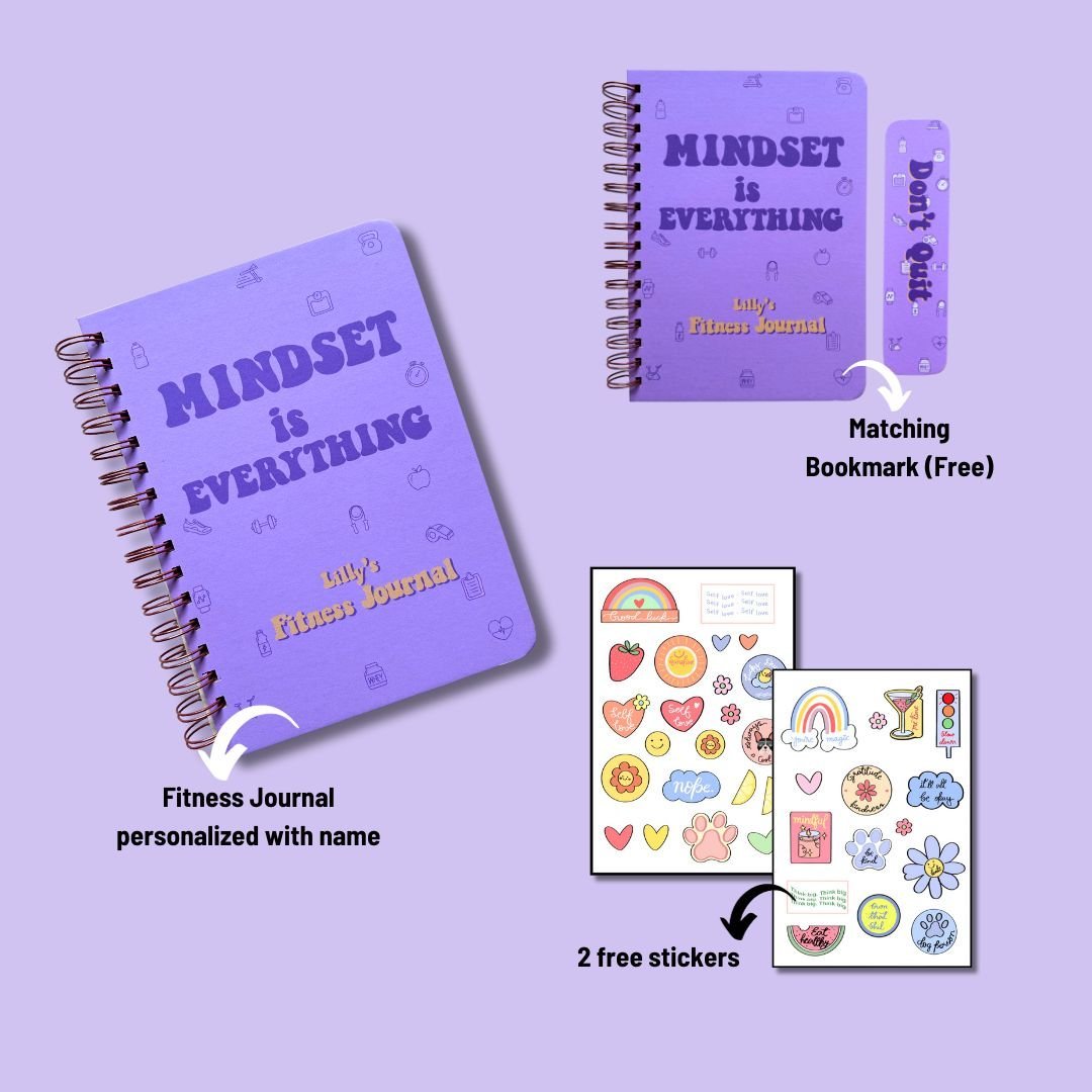 Fitness Journal - Mindset is everything | Purple - Bop Canvases
