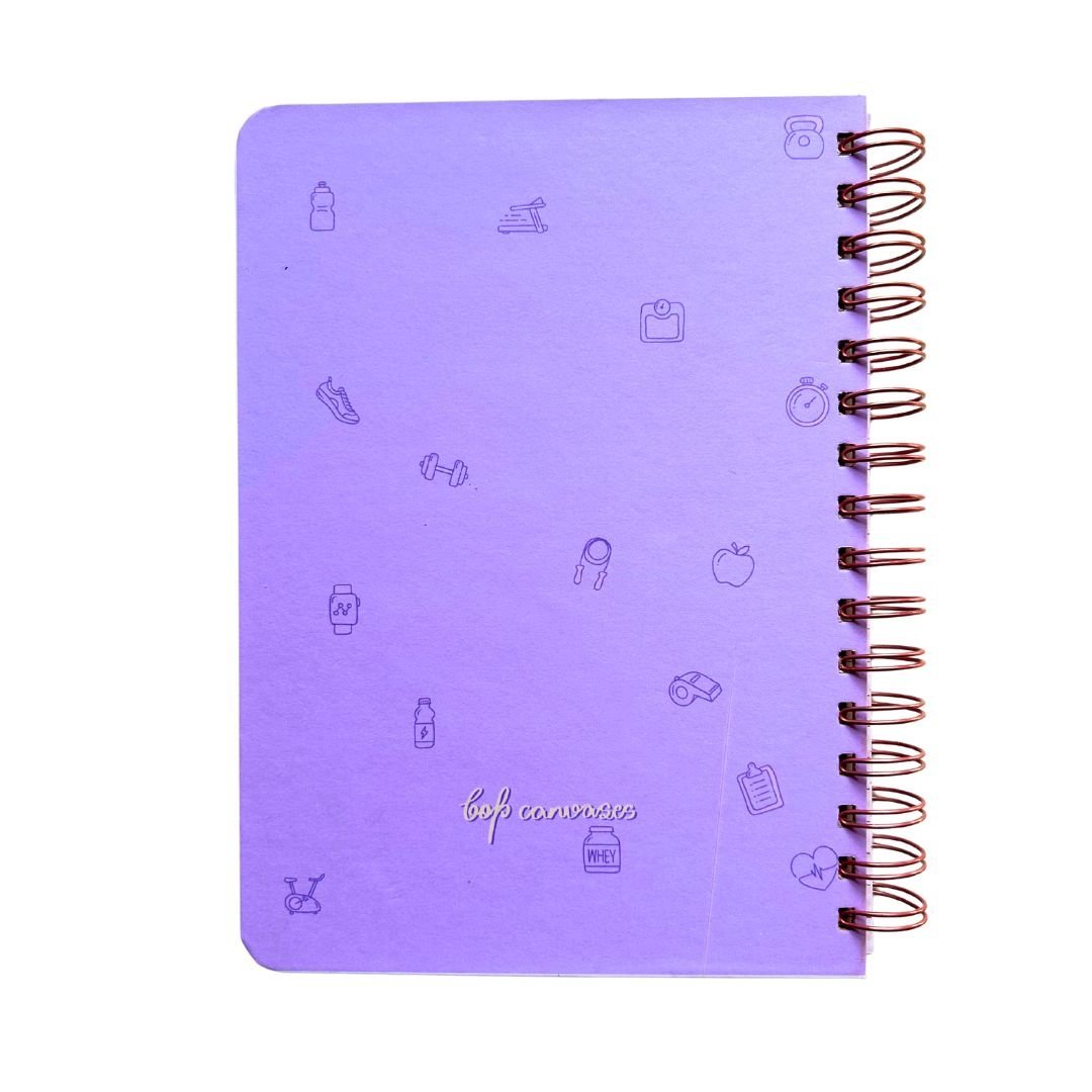 Fitness Journal - Mindset is everything | Purple - Bop Canvases