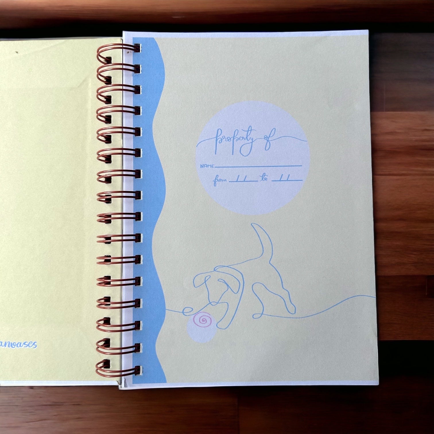 Gratitude Journal - Golden Retriever - Bop Canvases