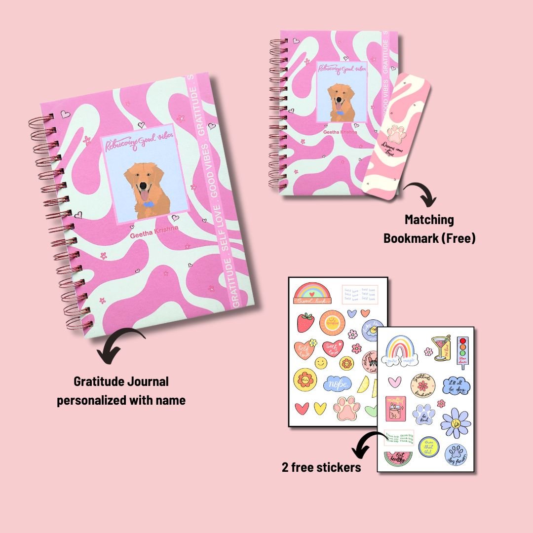 Gratitude Journal - Golden Retriever - Bop Canvases