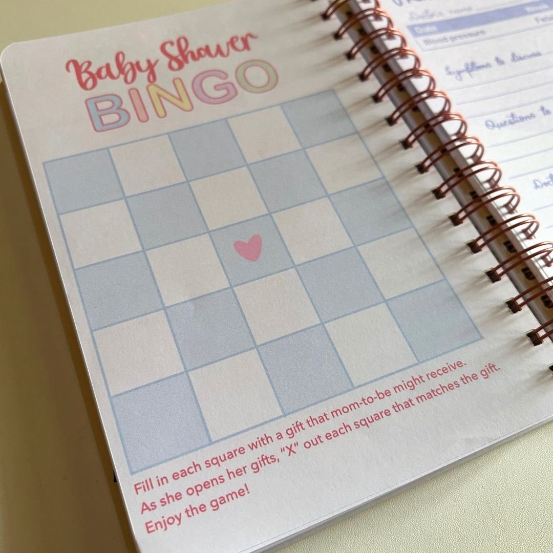 Pregnancy Journal - Iris Flower | 9 Months Journal - Bop Canvases