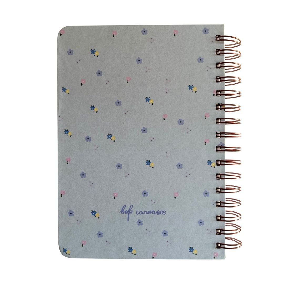 Pregnancy Journal - Ivory Flower | 9 Months Journal - Bop Canvases