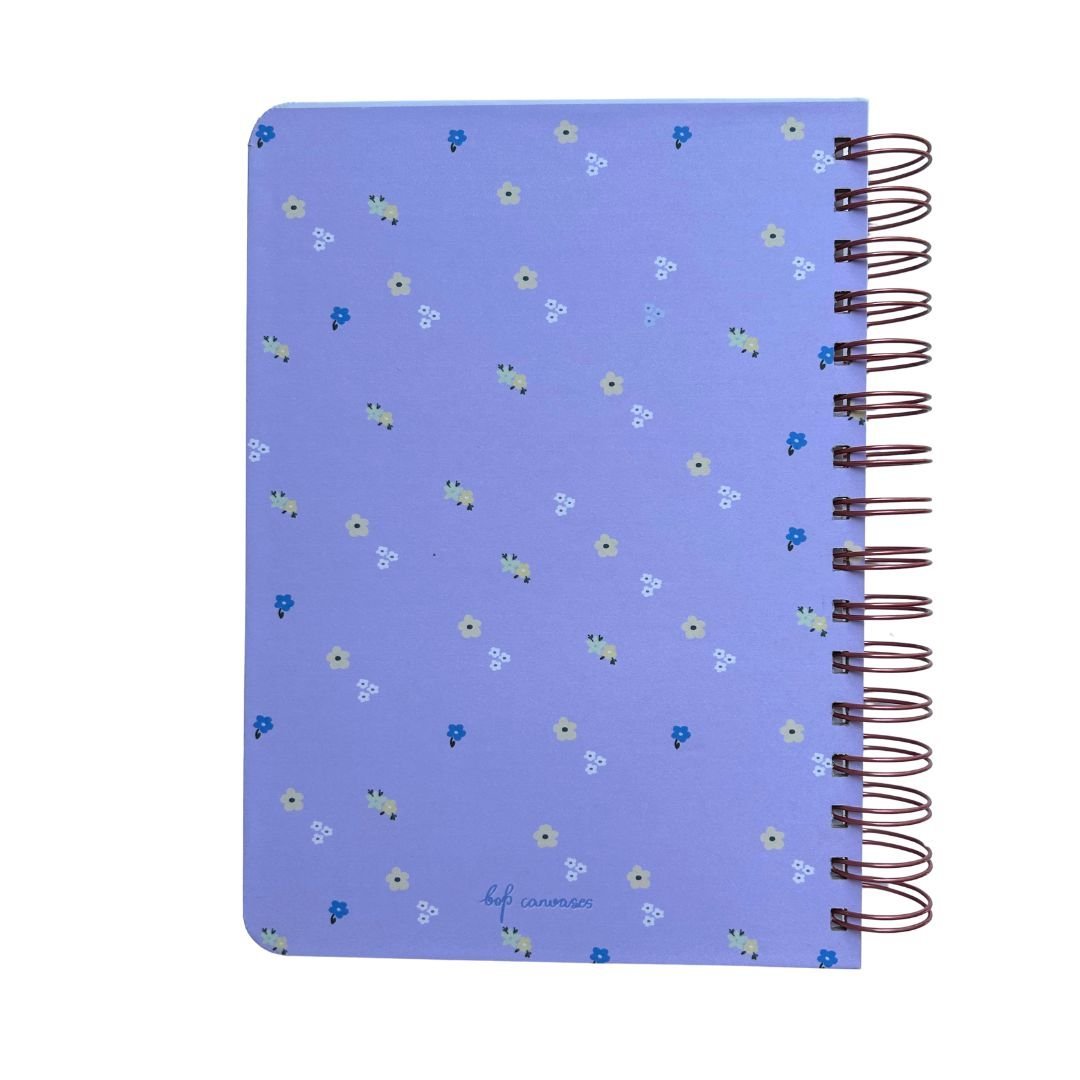 Pregnancy Journal - Violet Floral | 9 Months Journal - Bop Canvases
