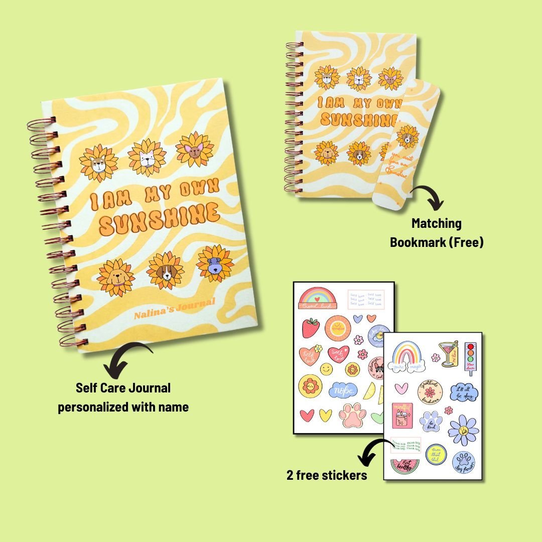 Self-Care Journal - Sun Shine - Bop Canvases