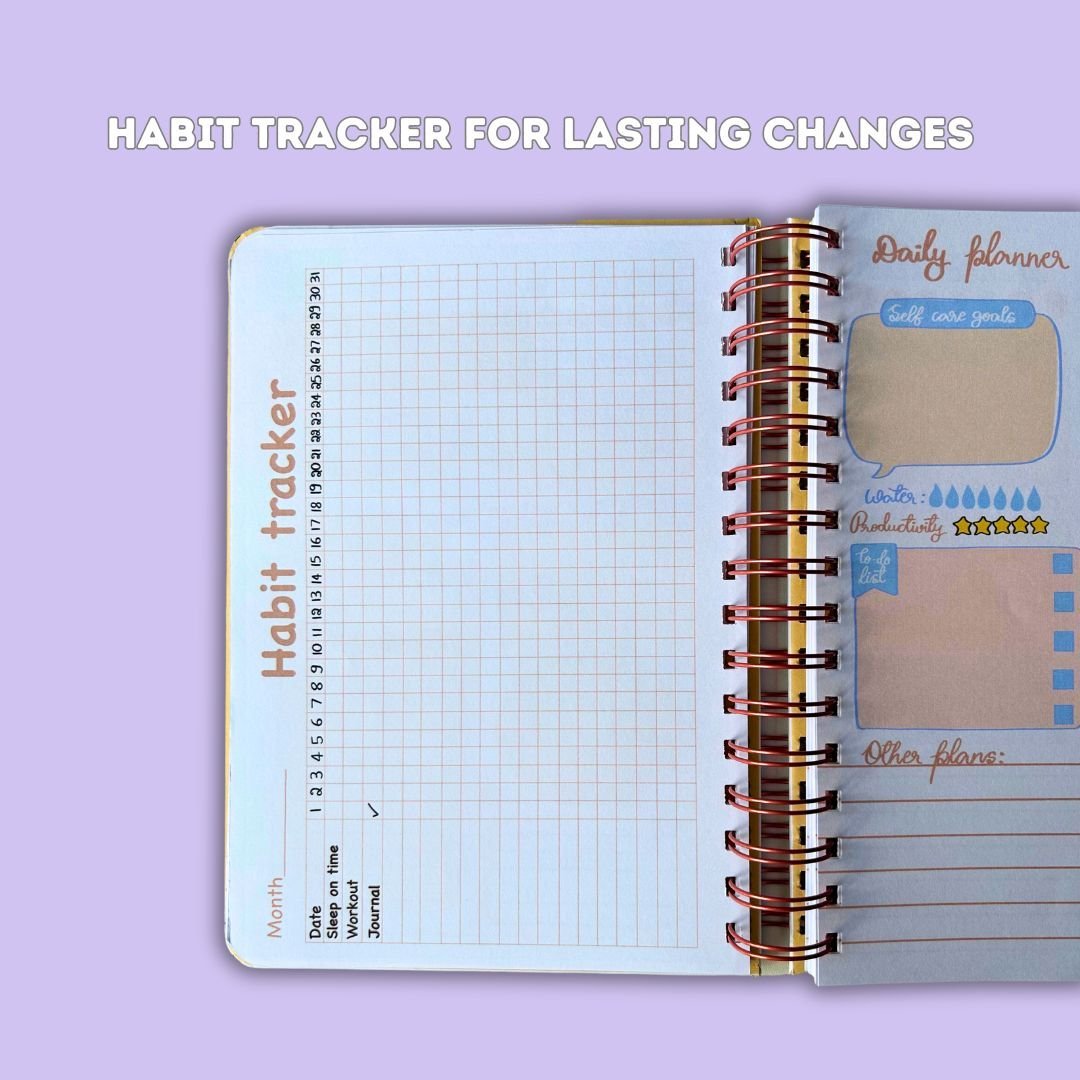 Undated Planner- Black Pink - Bop Canvases