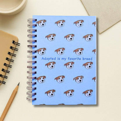 Notebook - A5 size | 100 GSM | 150 pages (Adopted Dog)