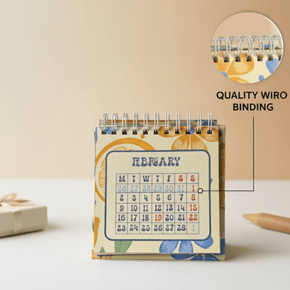 2026 Table Calendar – Minimal, Aesthetic & Desk - Friendly - Bop Canvases