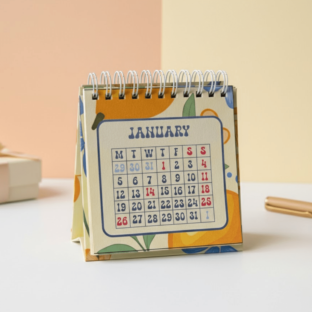 2026 Table Calendar – Minimal, Aesthetic & Desk - Friendly - Bop Canvases