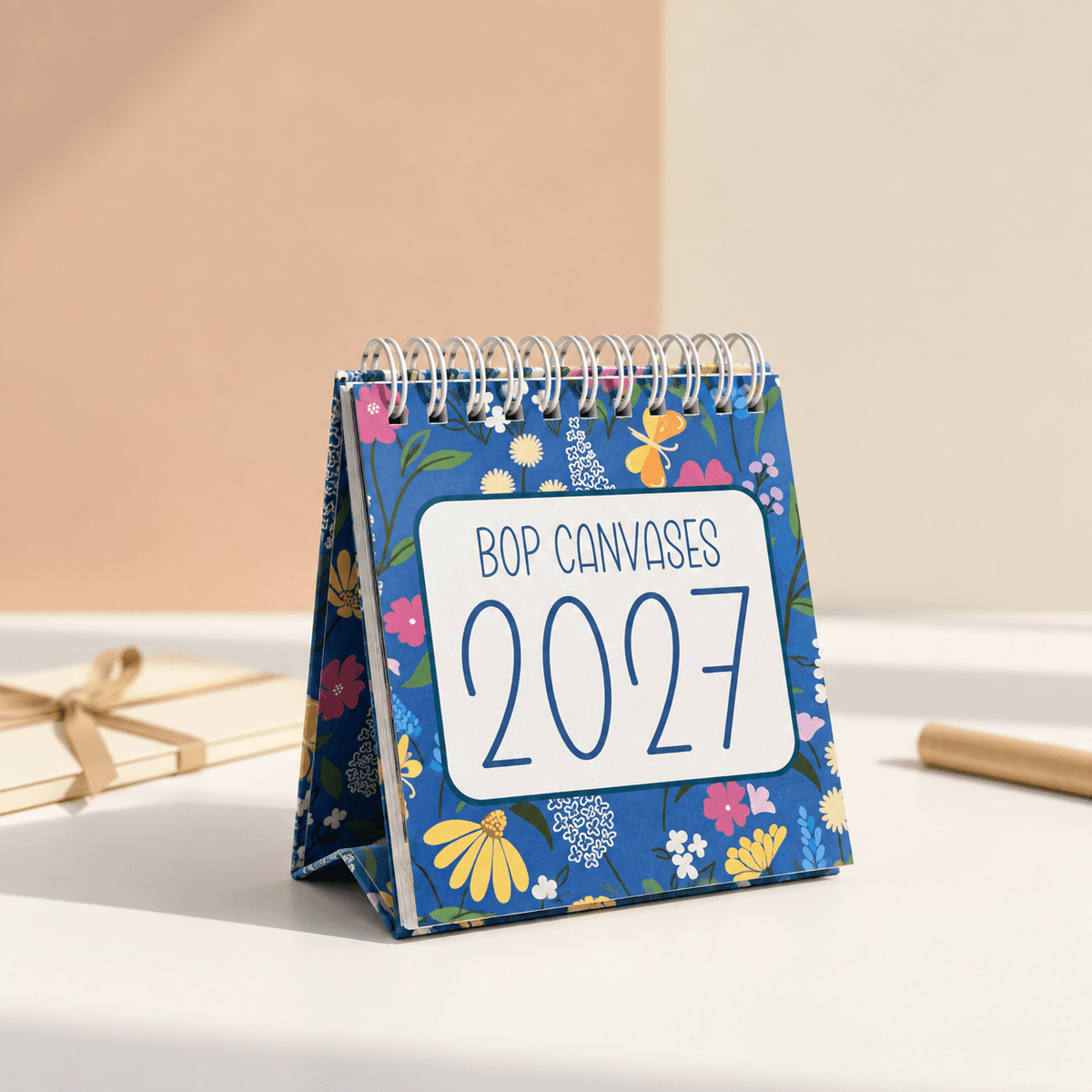 2027 Table Calendar – Minimal, Aesthetic & Desk-Friendly - Bop Canvases