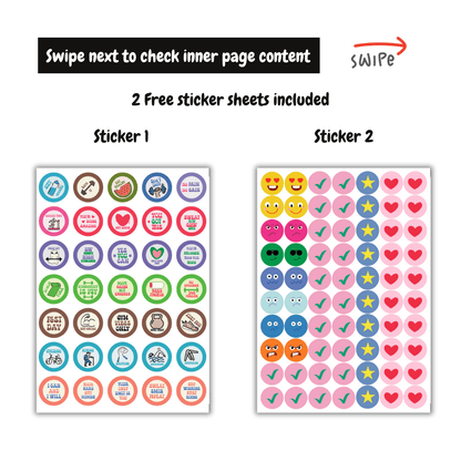 3 Months Fitness Journal - Personalized with name (Fit Dairy - Beige) - Bop Canvases