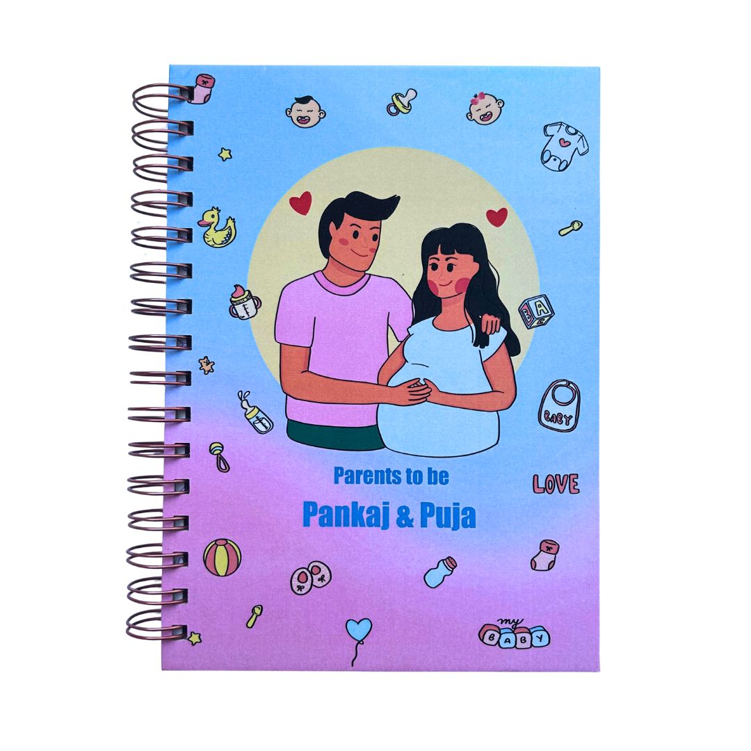 Pregnancy Journal - Orchid Pink | Parents to be | 9 Months Journal