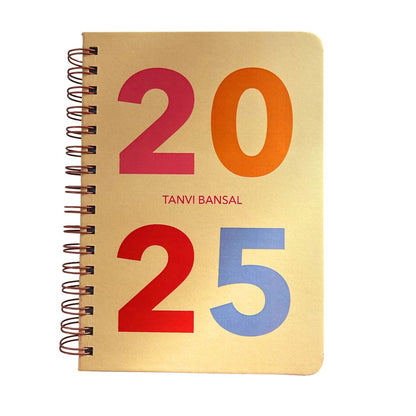 Undated Yearly Planner- The year 2025 | Personalized with your name