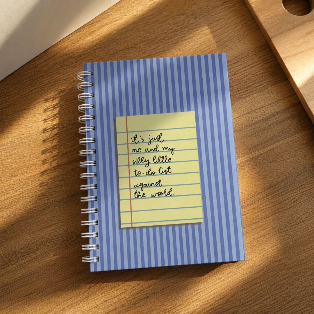 A6 Spiral Notebook – [Little World] | 160 Pages | 80 GSM | Hardcover | Unruled - Bop Canvases