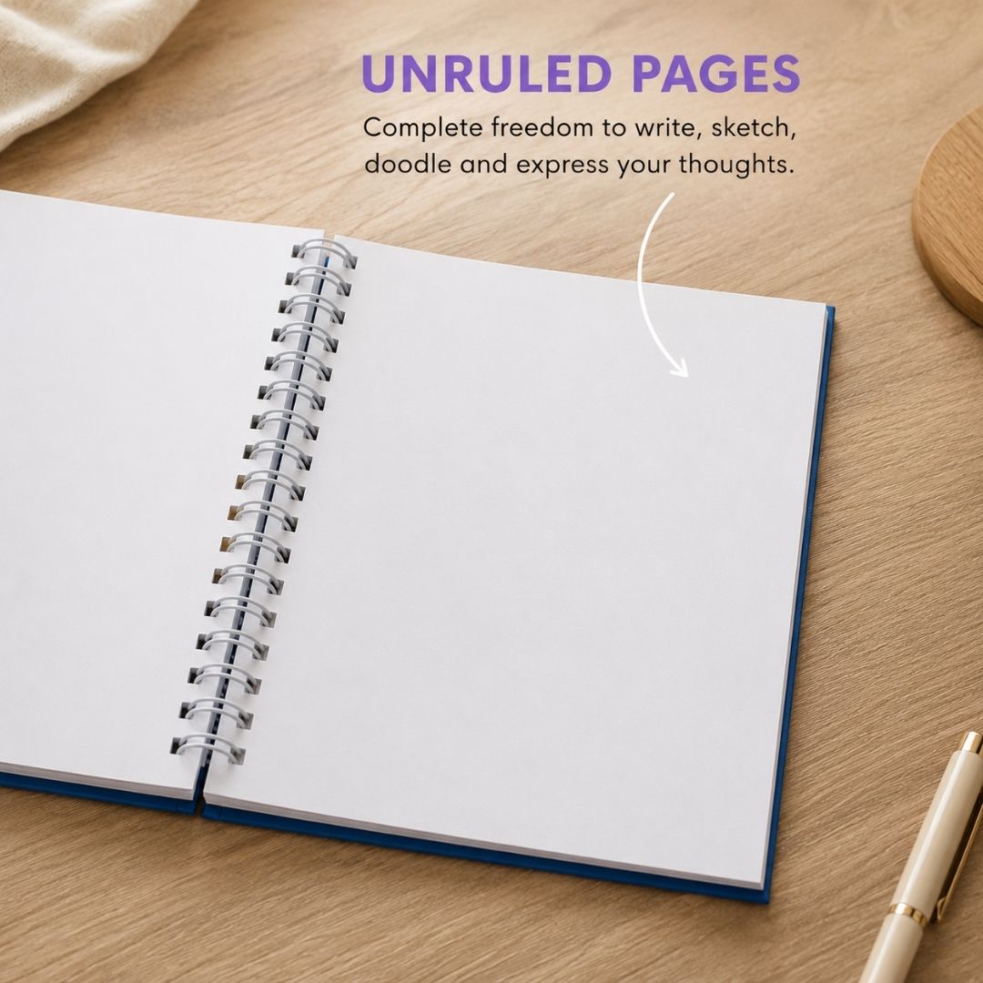A6 Spiral Notebook – [Sunny] | 160 Pages | 80 GSM | Hardcover | Unruled - Bop Canvases