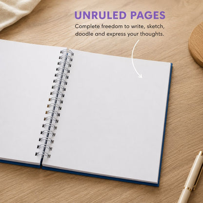 A6 Spiral Notebook – [Sunny] | 160 Pages | 80 GSM | Hardcover | Unruled - Bop Canvases