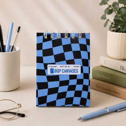 A7 Pocket Notepad – [Happy] | Hardcover | 160 Pages | 80 GSM Paper - Bop Canvases