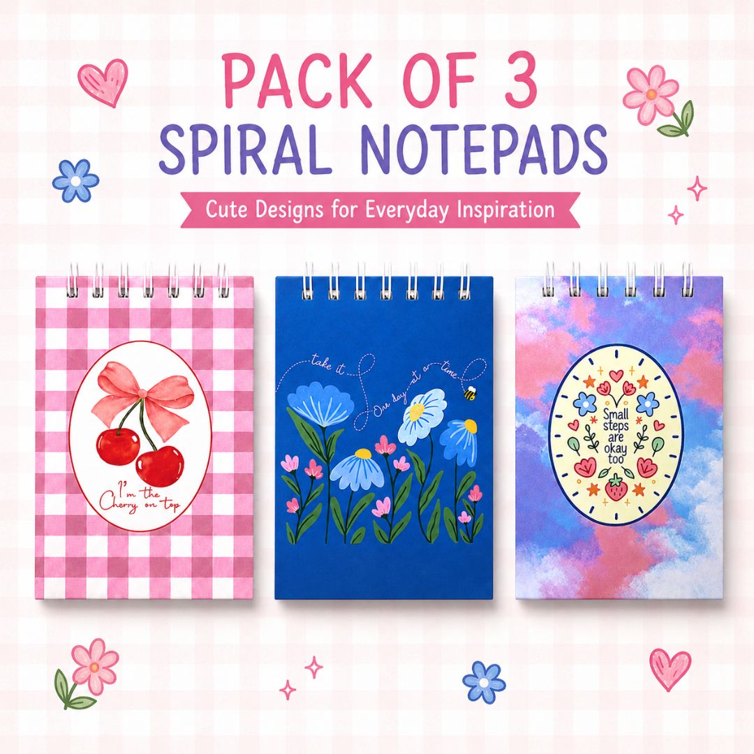 A7 Pocket Notepad Pack of 3 (Spring) - Bop Canvases