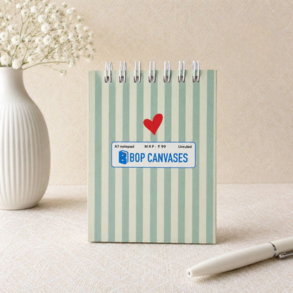 A7 Pocket Notepad – [Tulip Bunch] | Hardcover | 160 Pages | 80 GSM Paper - Bop Canvases