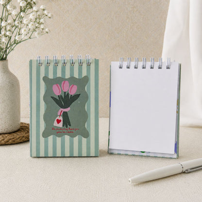 A7 Pocket Notepad – [Tulip Bunch] | Hardcover | 160 Pages | 80 GSM Paper - Bop Canvases