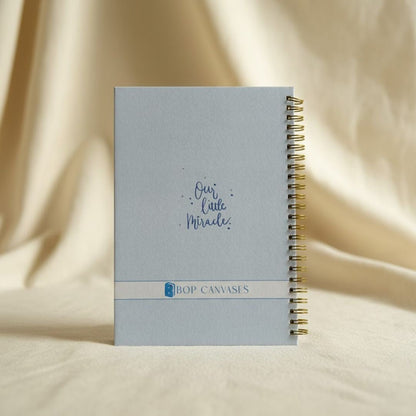 Baby memory book | Personalized with the name | 0 to 4 years | A5 Size | Little Family - Bop Canvases