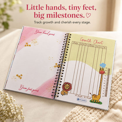 Baby memory book | Personalized with the name | 0 to 4 years | A5 Size | Memories of baby - Bop Canvases