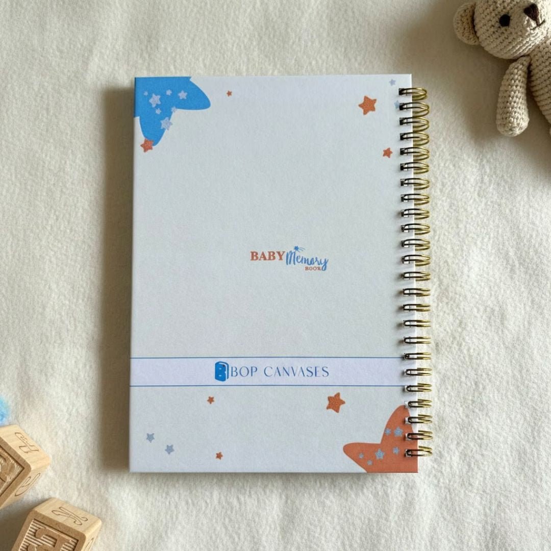 Baby memory book | Personalized with the name | 0 to 4 years | A5 Size | Snow White bunny - Bop Canvases