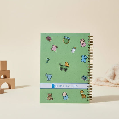 Baby memory book | Personalized with the picture & name | 0 to 4 years | A5 Size | My First Memories - Bop Canvases