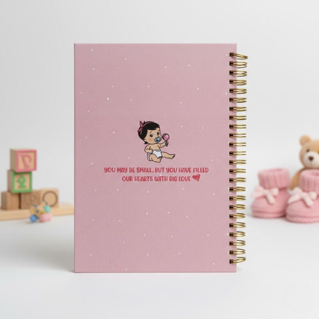 Baby memory book | Personalized with the picture & name | 0 to 4 years | A5 Size | Sweet Beginnings - Bop Canvases