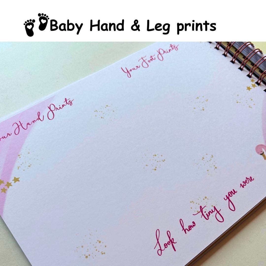 Baby Milestone Journal - Pink | 0 to 4 years | A4 Size - Bop Canvases