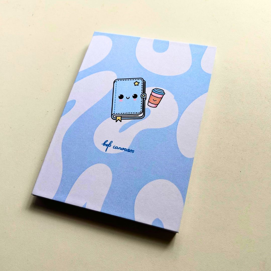 Blue notes | A6 notepad - Bop Canvases