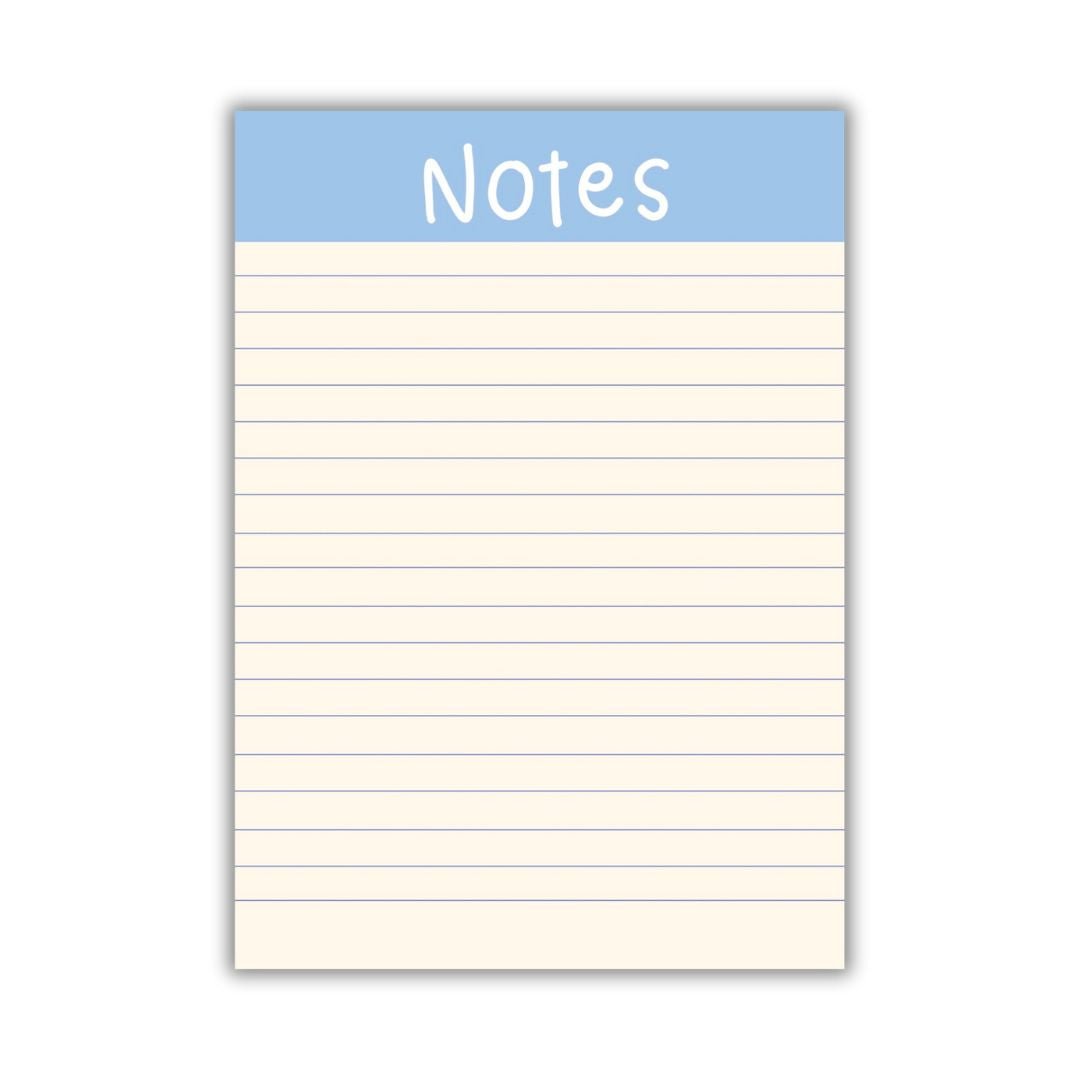 Blue notes | A6 notepad - Bop Canvases