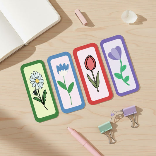 Bookmark Set of 4 - Flowers