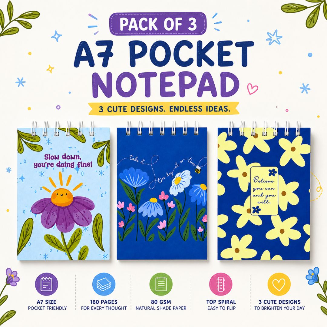 A7 Pocket Notepad Pack of 3 (Fall)