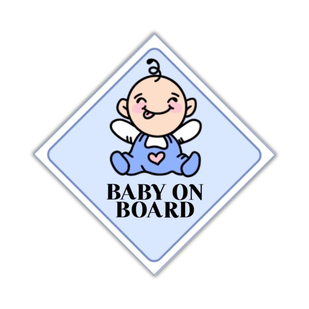 Baby on Board Car Sticker (Blue)