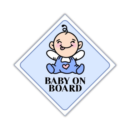 Baby on Board Car Sticker (Blue)