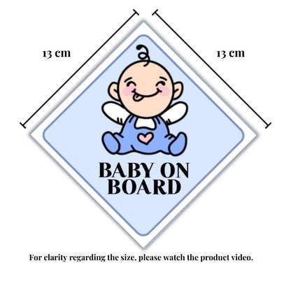 Baby on Board Car Sticker (Blue)