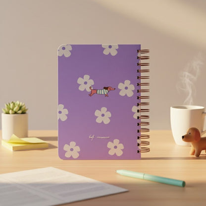 Undated Daily Journal - Lavender haze dachshund | 6 months