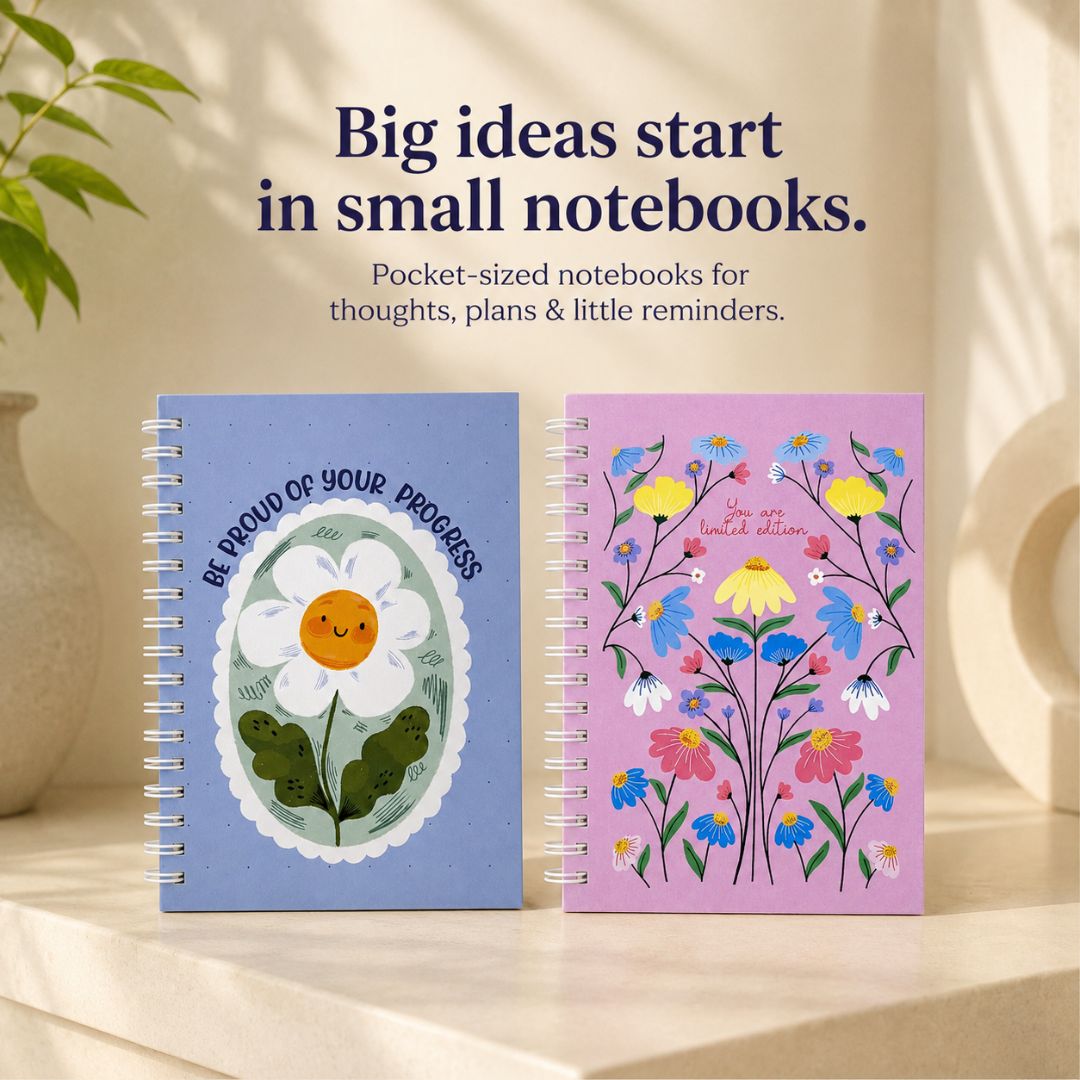 Pocket Notebook – Pack of 2 (Golden Days)