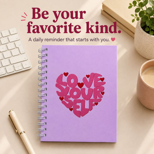 Pocket Notebook – [Self love] | 160 Pages | 80 GSM | Hardcover | Unruled