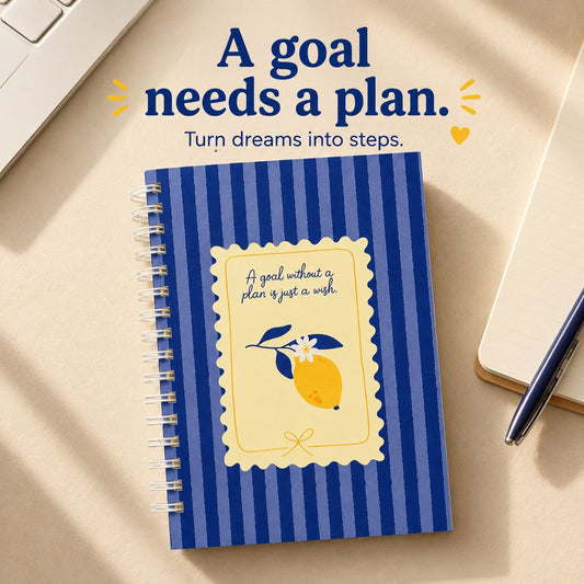 Pocket Notebook – [Goals] | 160 Pages | 80 GSM | Hardcover | Unruled