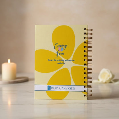Pregnancy Journal - Personalized With Name | 9 Months Journal | Coming Soon