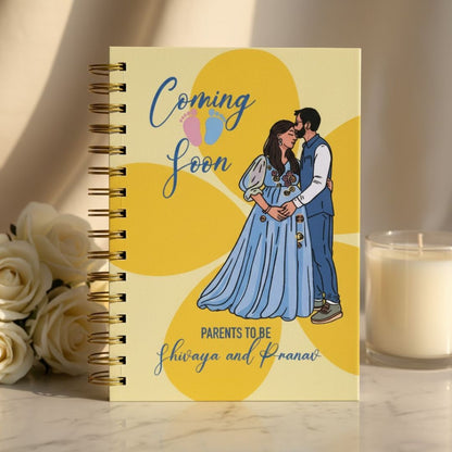 Pregnancy Journal - Personalized With Name | 9 Months Journal | Coming Soon
