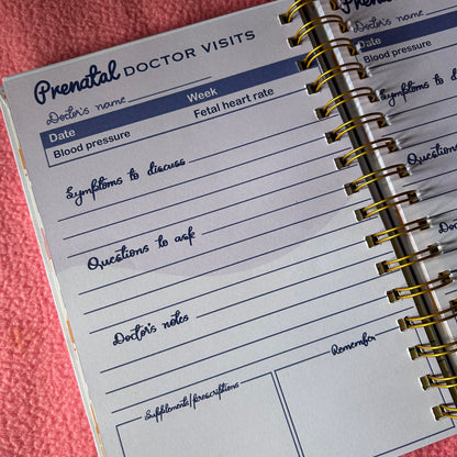 Twin Pregnancy Journal - 9 Months Journal | Personalized with name | Blessed with two