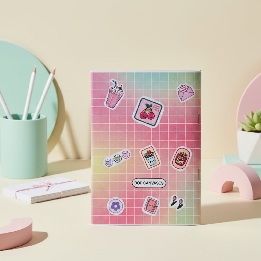 Sticker Book - Cute & Functional | 125 Aesthetic Stickers | A6 Size (Stuck With You)