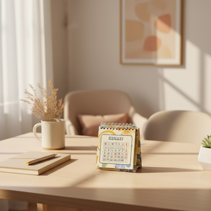 2026 Table Calendar – Minimal, Aesthetic & Desk-Friendly