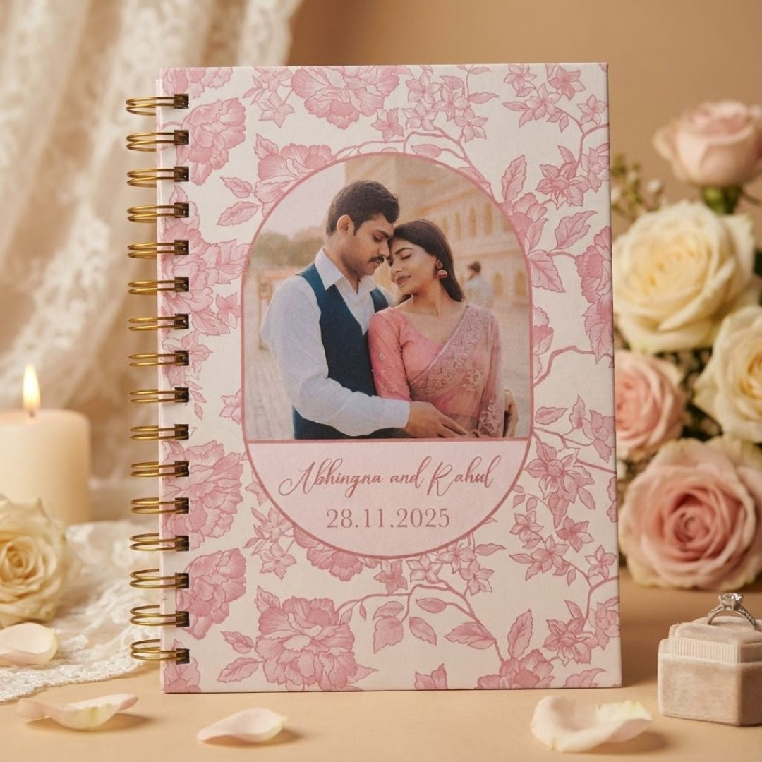 Wedding Planner| Name, Picture & Date Personalized (Bride to be - Pink)