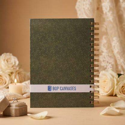 Wedding Planner| Name, Picture & Date Personalized (Minimalist Green)