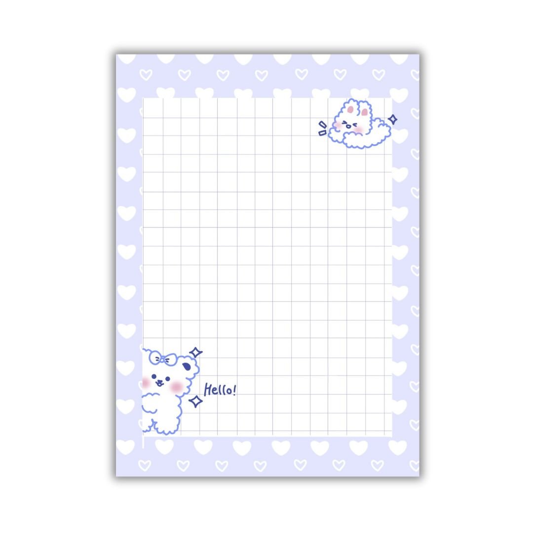 Cute Kawai | A6 notepad - Bop Canvases