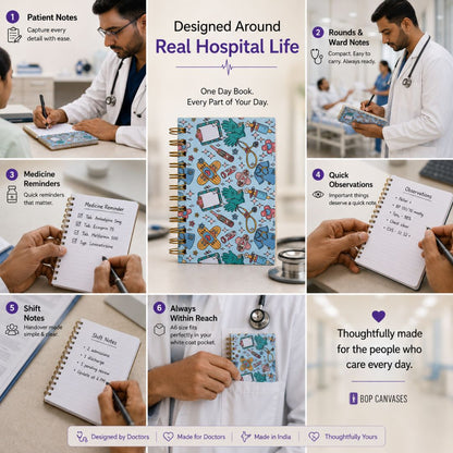 Doctor’s Day Book (OnDuty - Medical Blue) - Bop Canvases